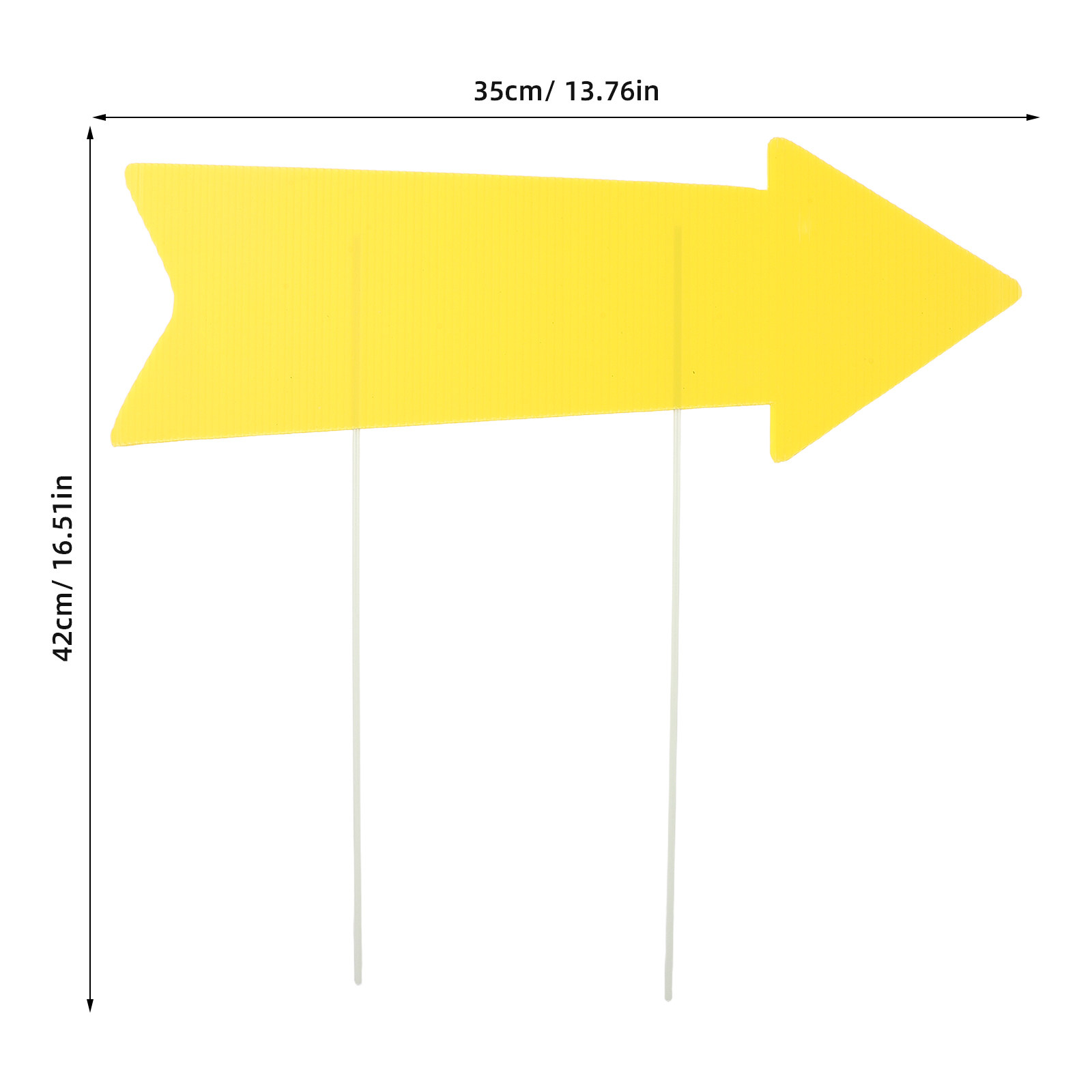 10 Adet Boş Sarı Ok İşareti Ol - Yard Sign Blank incelemesi ve fiyatı